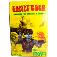 Уголь Джин 84 куб Кокосовый GENIE COCO MYA (22x22x22 мм)