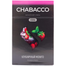 Смесь Chabacco 50 гр Strong Клубничный Мохито Strawberry Mojito (кальянная без табака)