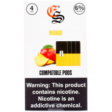 Картридж EON SMOKE PODS Mango 4 шт 1 мл 60 мг (совмещается с JUUL)